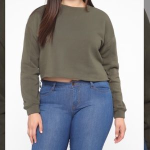Cropped sweatshirt